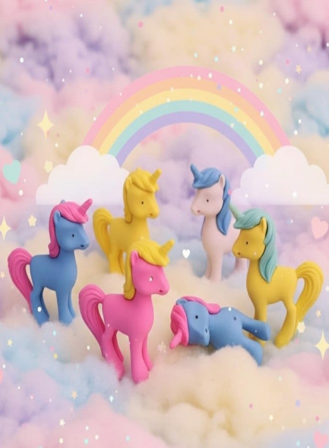 KHUSHA CREATIONS Cartoon Erasers for Kids - Pack of 20 | Kawaii Animal, Unicorn, Mermaid, Dinosaur & Astronaut Erasers | Fun Non-Toxic Stationery Set for School, Return Gifts & Collectibles - Image 4